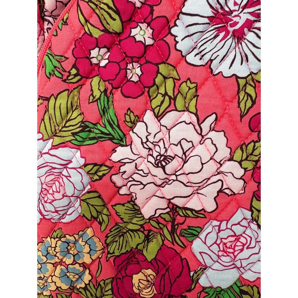 Vera Bradley Vibrant Gardenias Essential Large Backpack Floral Trolley Sleeve - Picture 2 of 12